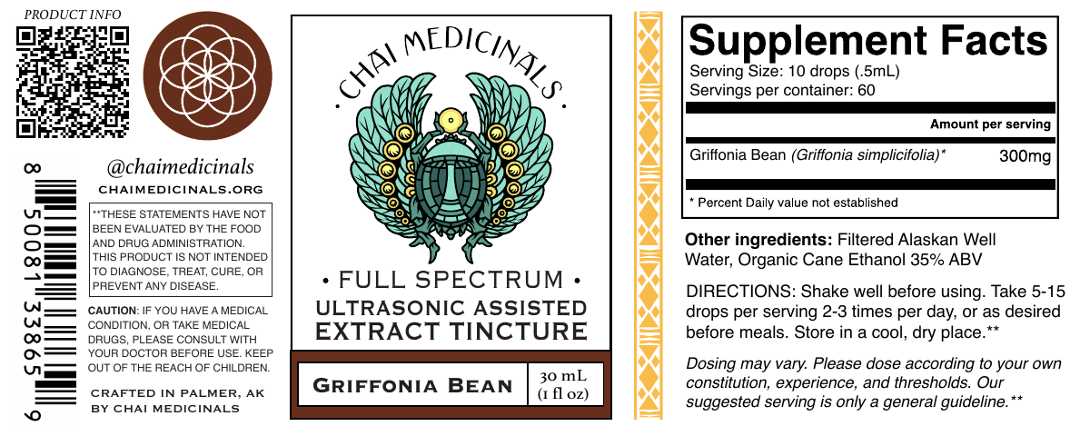 5-HTP Griffonia Bean Ultrasonic Assisted Extract Tincture