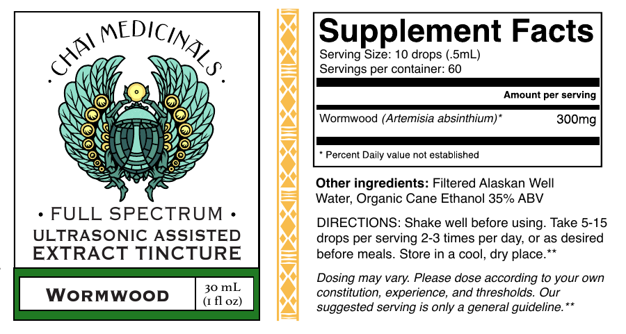 Wormwood Ultrasonic Assisted Extract Tincture