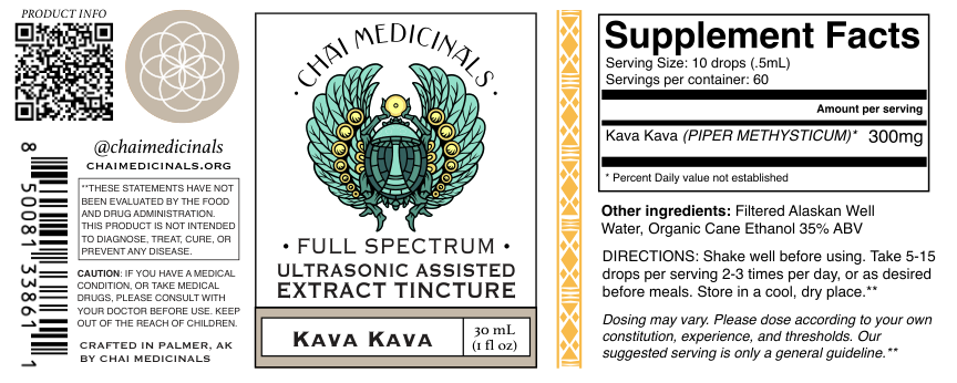 Kava Kava Ultrasonic Assisted Extract Tincture