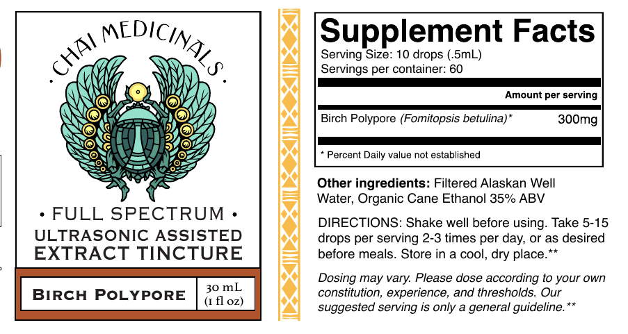 Birch Polypore Ultrasonic Assisted Extract Tincture