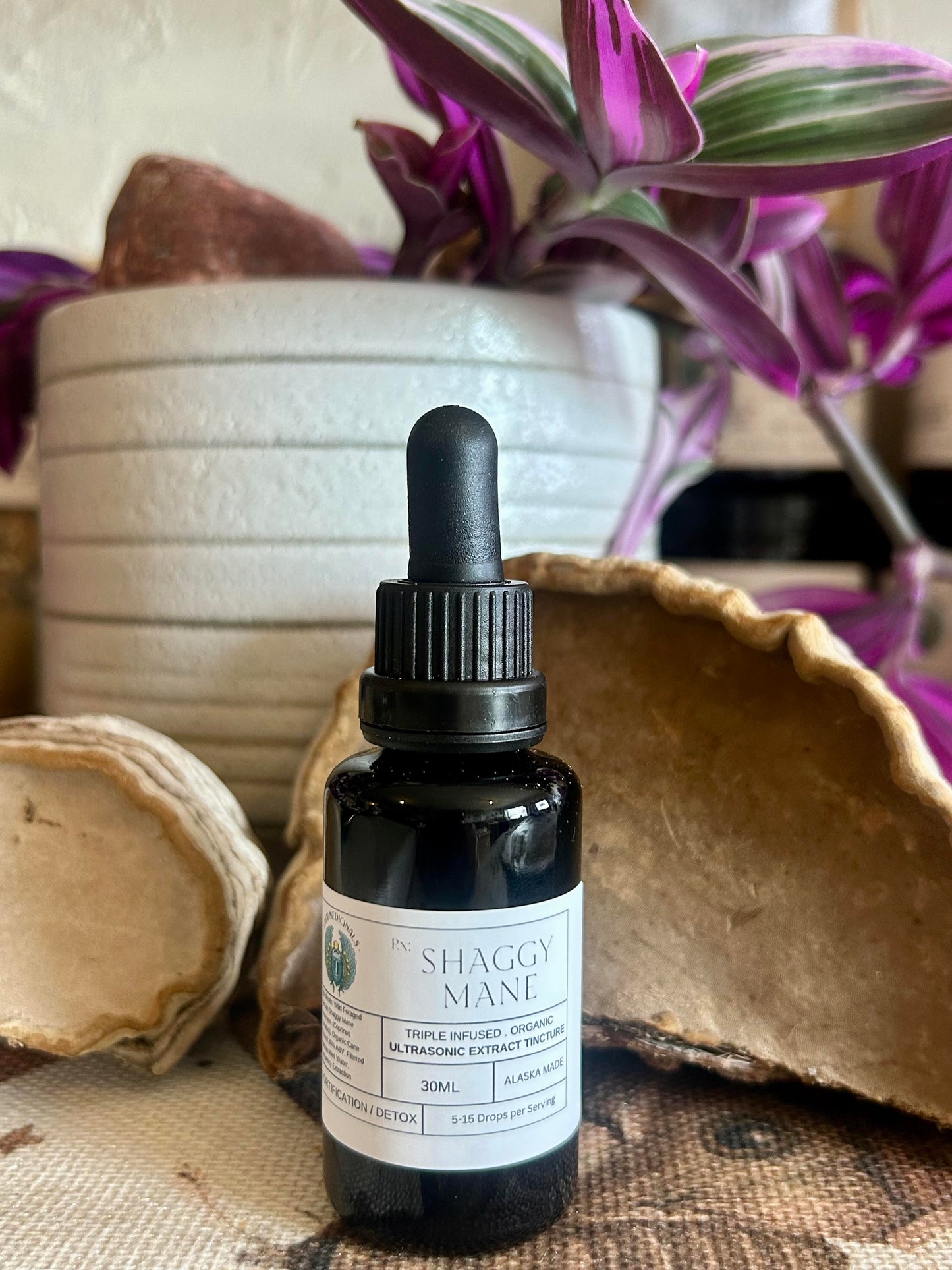Shaggy Mane Ultrasonic Assisted Extraction Tincture