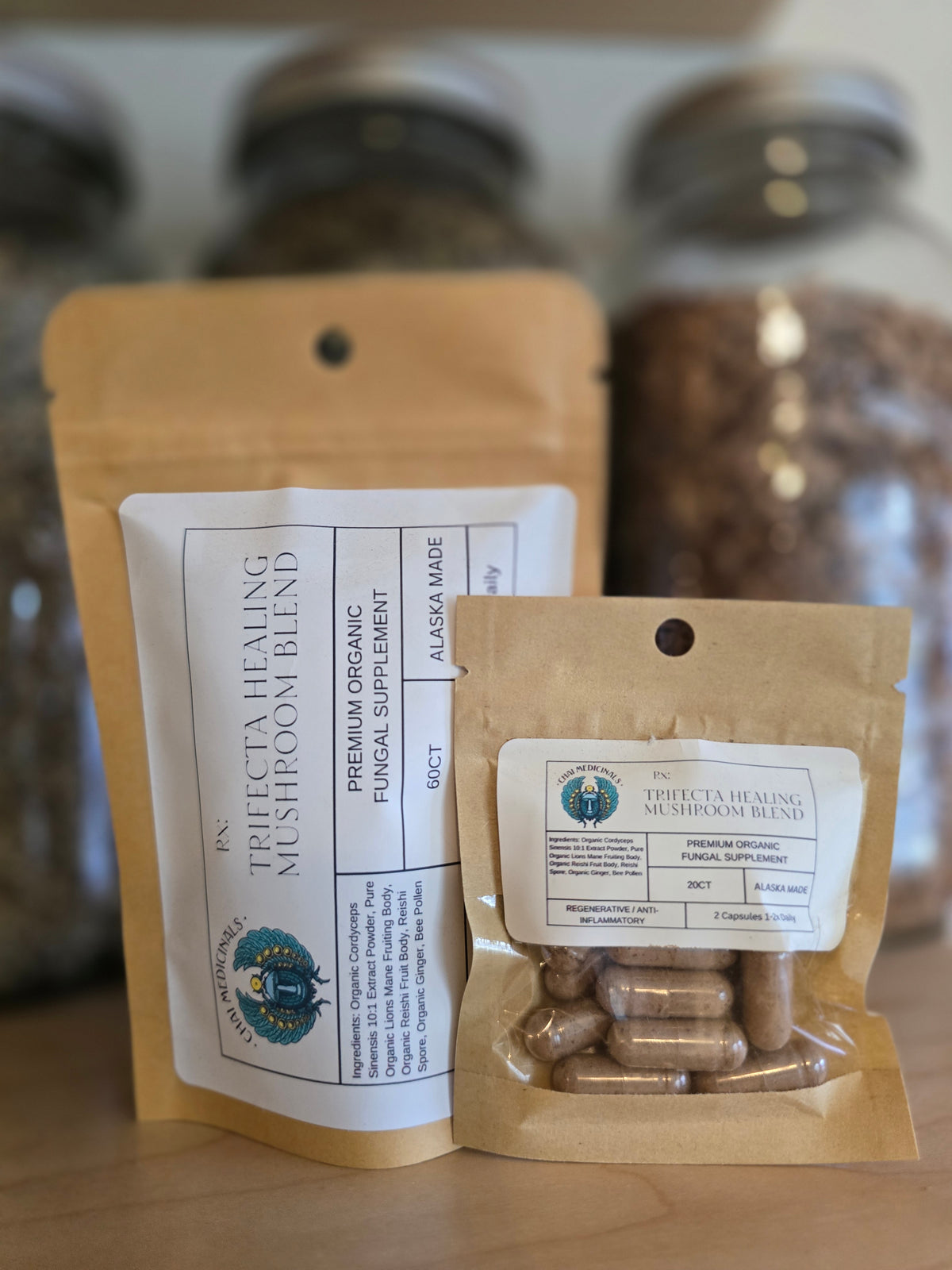 Trifecta Mushroom Medicinal Blend Capsules